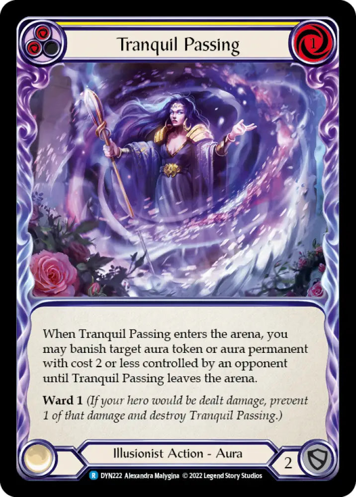 Tranquil Passing (Yellow) [Dynasty] Rainbow Foil - Flesh And Blood Single