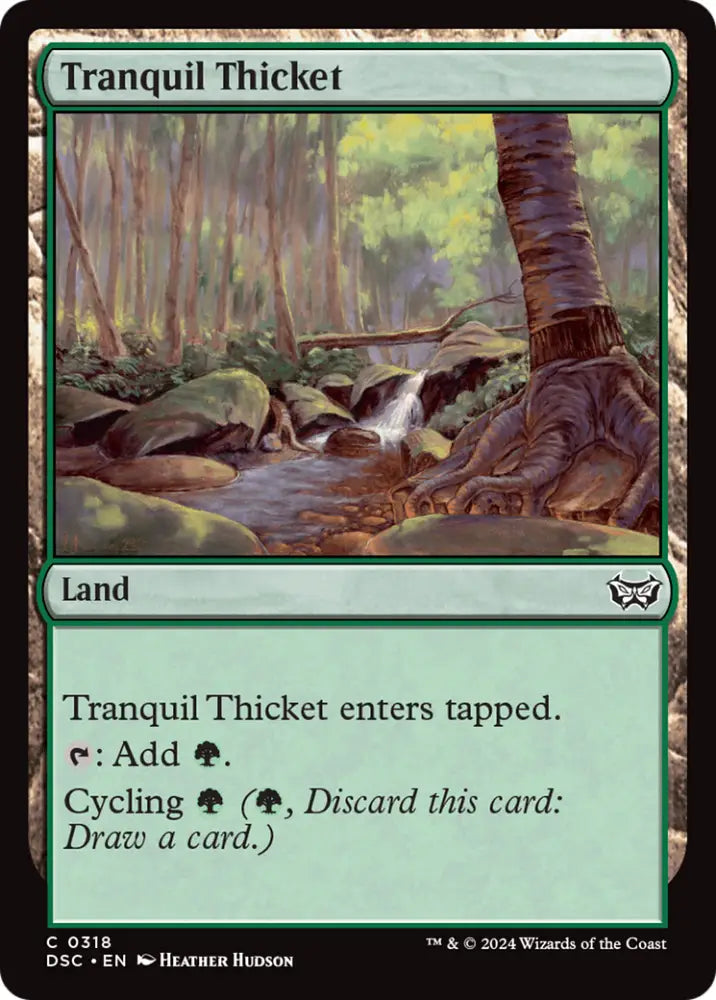 Tranquil Thicket [Duskmourn: House of Horror Commander] - MTG Single