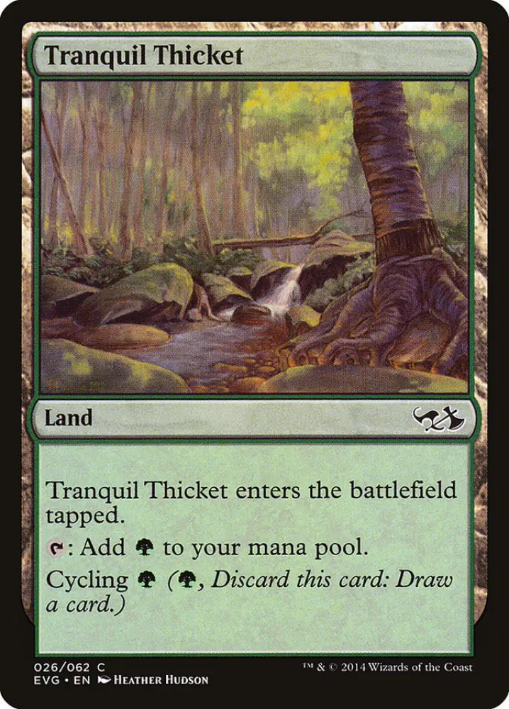 Tranquil Thicket (Elves vs. Goblins) [Duel Decks Anthology] - MTG Single