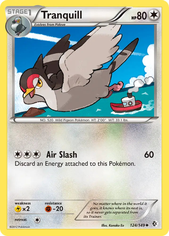 Tranquill (124/149) [Black & White: Boundaries Crossed] - Pokemon Single