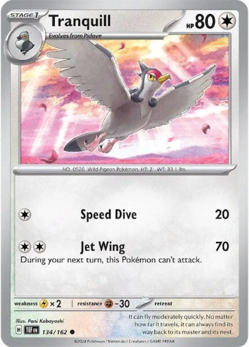 Tranquill (134/162) [Scarlet & Violet: Temporal Forces] - Pokemon Single