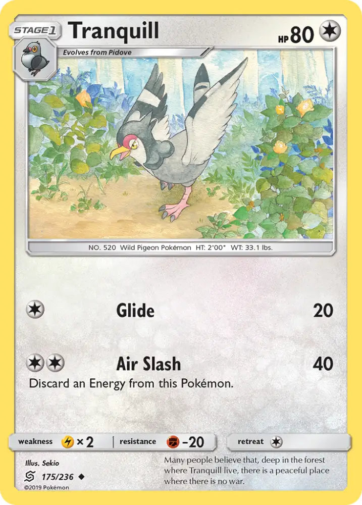 Tranquill (175/236) [Sun & Moon: Unified Minds] - Pokemon Single
