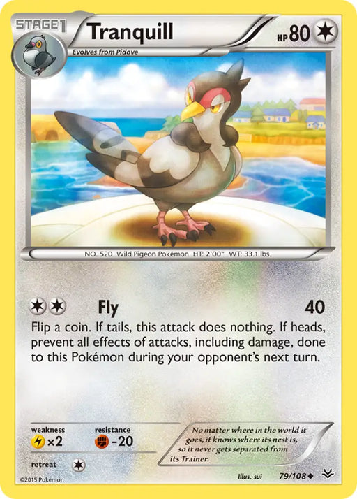 Tranquill (79/108) [XY: Roaring Skies] - Pokemon Single