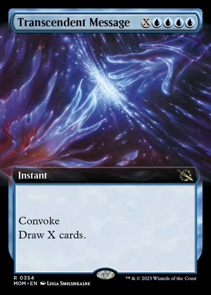 Transcendent Message (Extended Art) [March of the Machine] - MTG Single