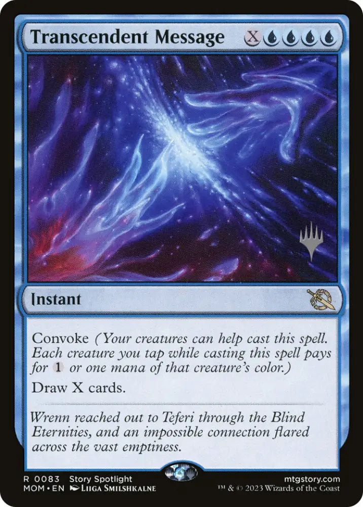 Transcendent Message (Promo Pack) [March of the Machine Promos] - MTG Single