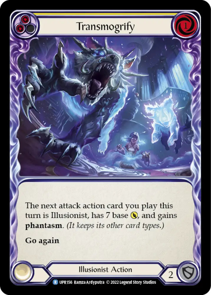 Transmogrify (Yellow) [Uprising] Rainbow Foil - Flesh And Blood Single