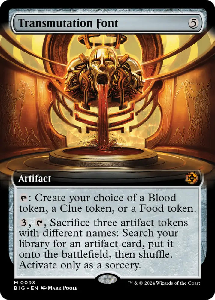 Transmutation Font (Extended Art) [Outlaws of Thunder Junction: The Big Score] - MTG Single
