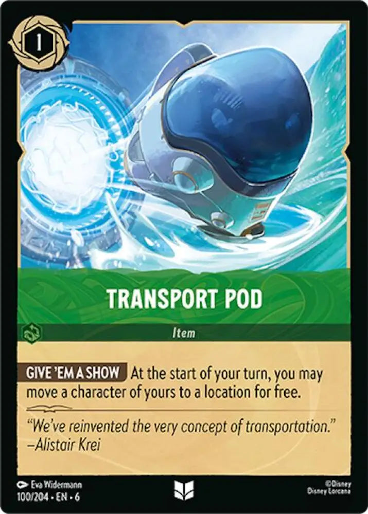 Transport Pod (100/204) [Azurite Sea] - Lorcana Single