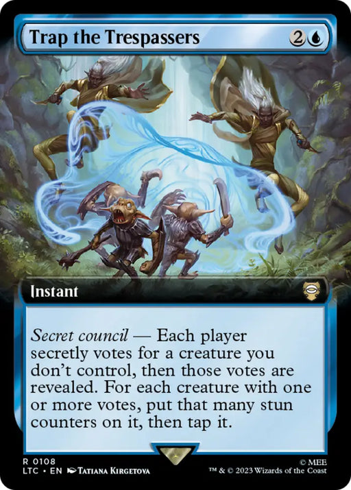 Trap the Trespassers (Extended Art) [The Lord of the Rings: Tales of Middle-Earth Commander] - MTG Single