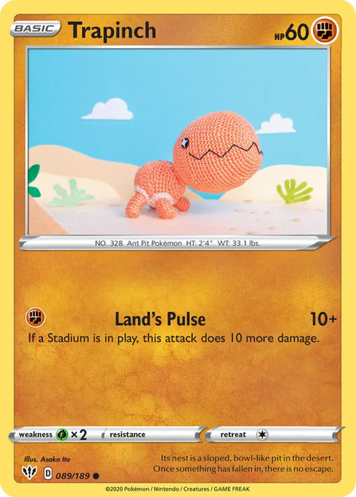 Trapinch (089/189) [Sword & Shield: Darkness Ablaze] - Pokemon Single