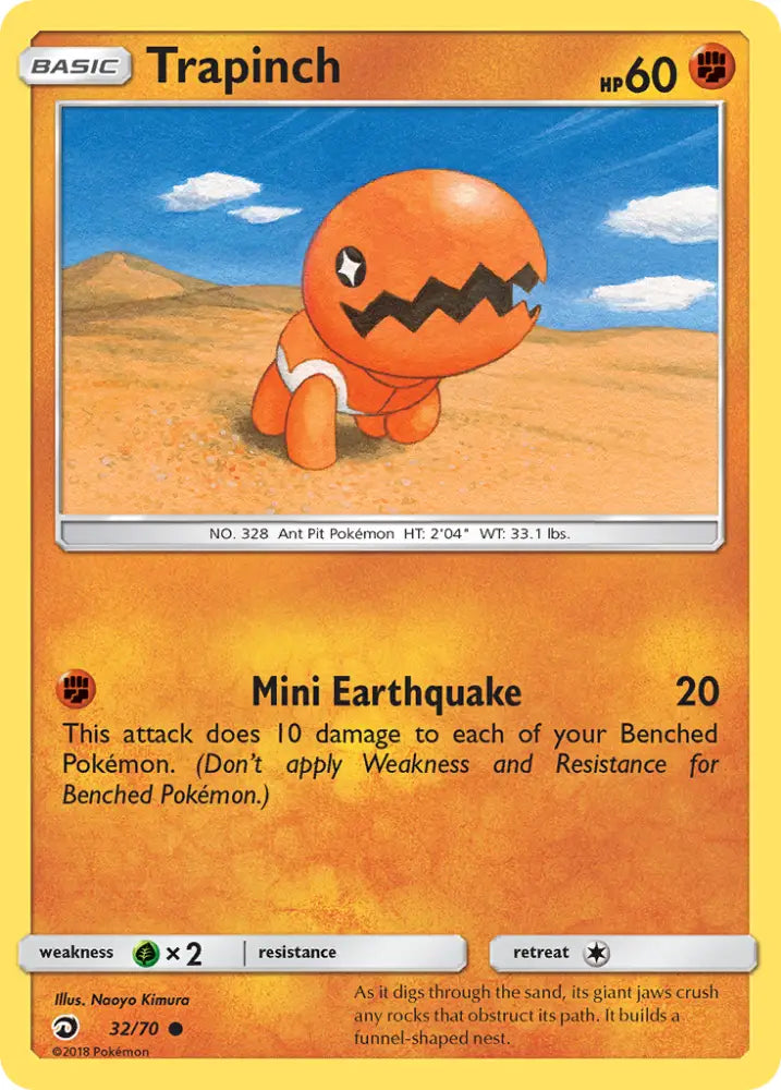 Trapinch (32/70) [Sun & Moon: Dragon Majesty] - Pokemon Single