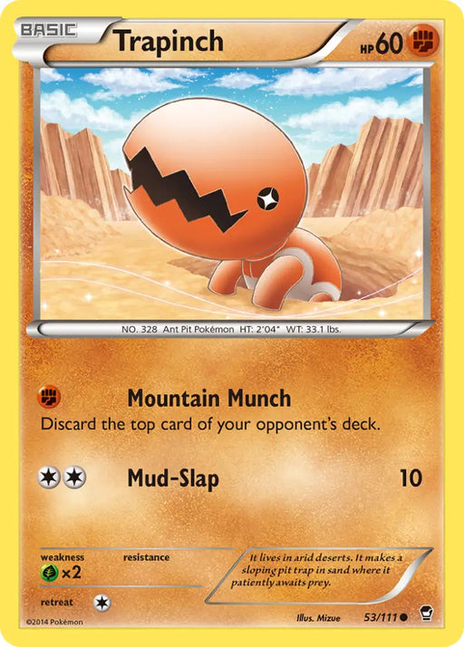 Trapinch (53/111) [XY: Furious Fists] - Pokemon Single