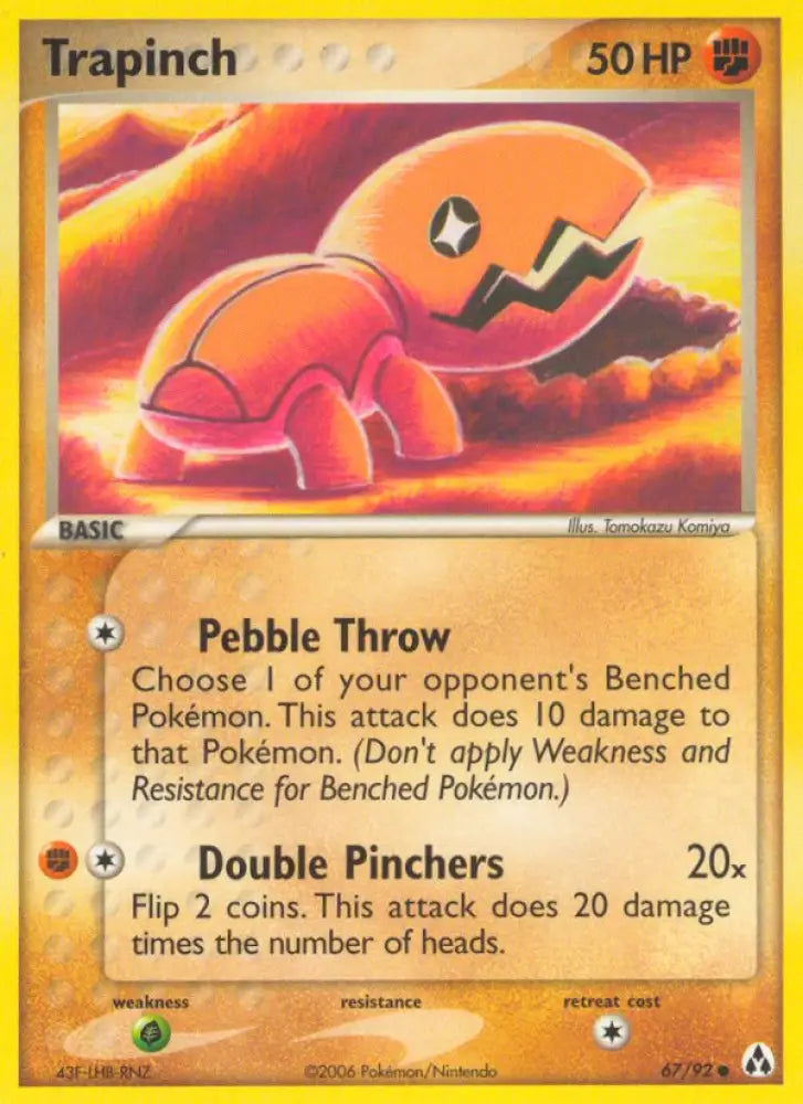 Trapinch (67/92) [EX: Legend Maker] - Pokemon Single