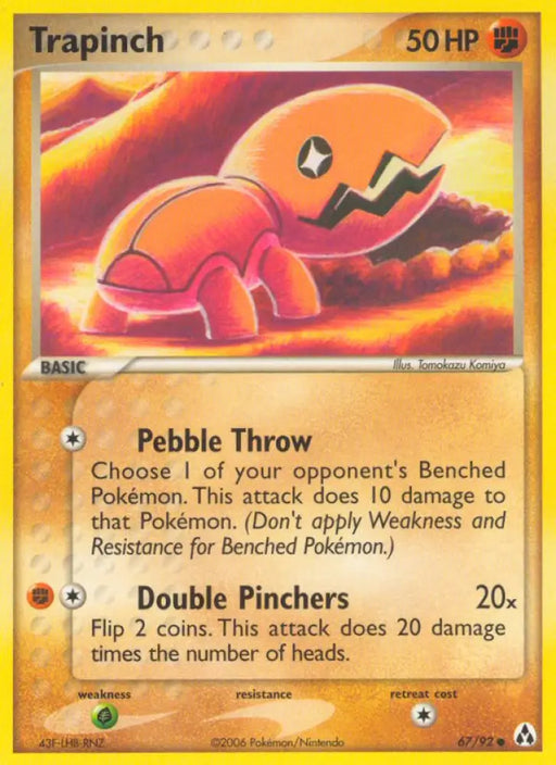 Trapinch (67/92) [EX: Legend Maker] - Pokemon Single