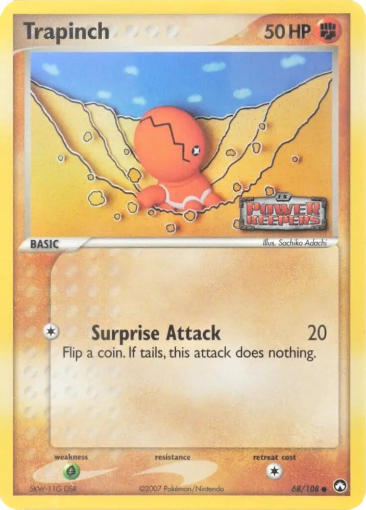 Trapinch (68/108) (Stamped) [EX: Power Keepers] - Pokemon Single