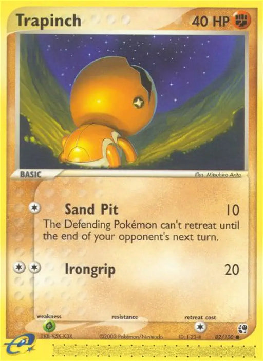 Trapinch (82/100) [EX: Sandstorm] - Pokemon Single