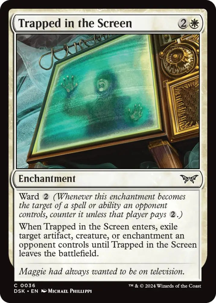 Trapped in the Screen [Duskmourn: House of Horror] - MTG Single