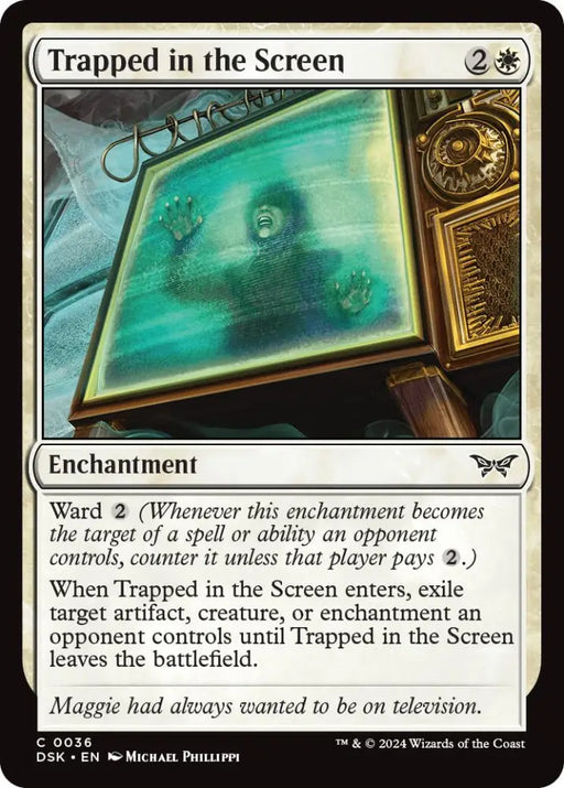 Trapped in the Screen [Duskmourn: House of Horror] - MTG Single