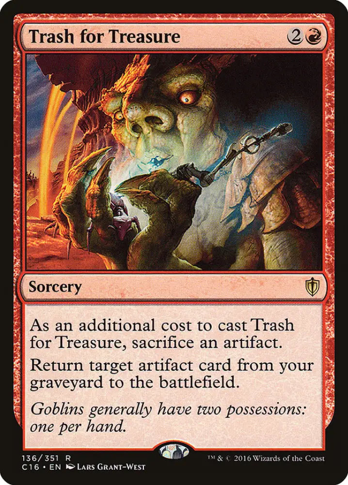 Trash for Treasure [Commander 2016] - MTG Single