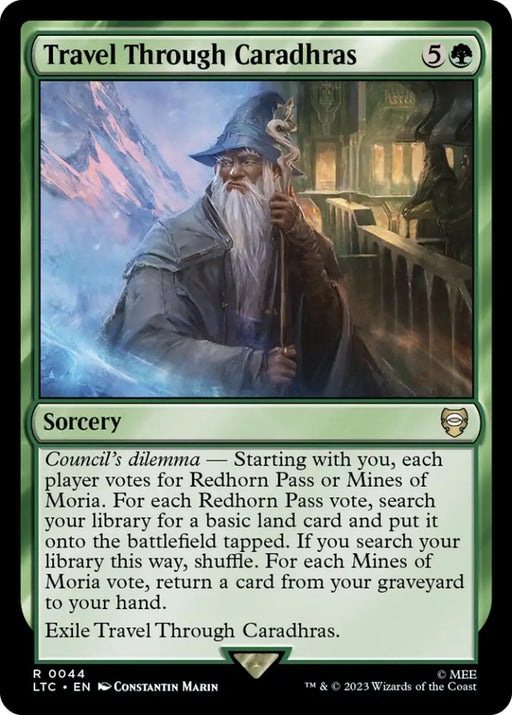 Travel Through Caradhras [The Lord of the Rings: Tales of Middle-Earth Commander] - MTG Single