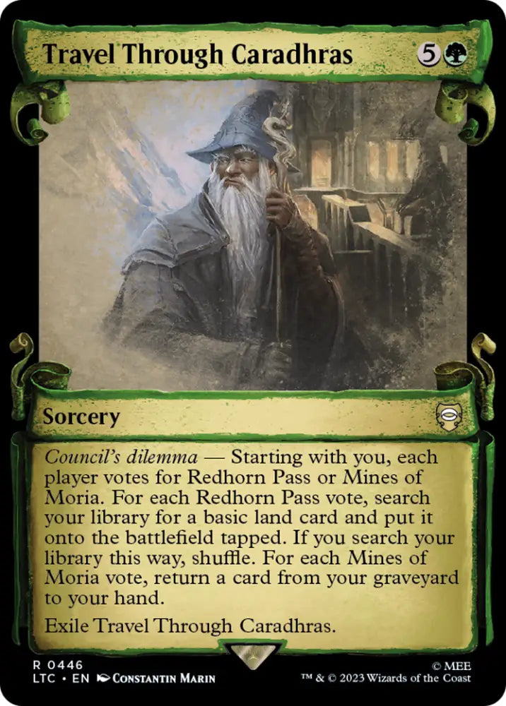 Travel Through Caradhras [The Lord of the Rings: Tales of Middle-Earth Commander Showcase Scrolls] - MTG Single