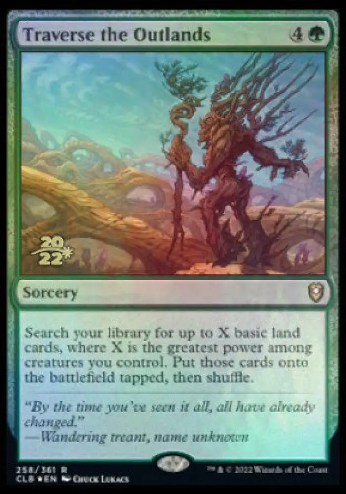 Traverse the Outlands [Commander Legends: Battle for Baldur’s Gate Prerelease Promos] - MTG Single