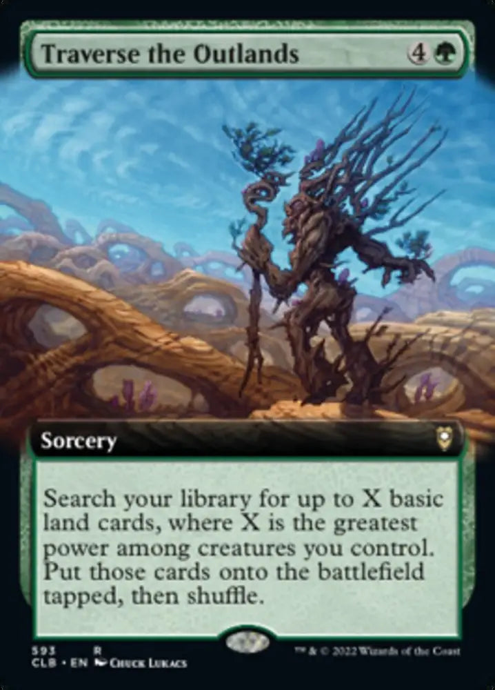 Traverse the Outlands (Extended Art) [Commander Legends: Battle for Baldur’s Gate] - MTG Single