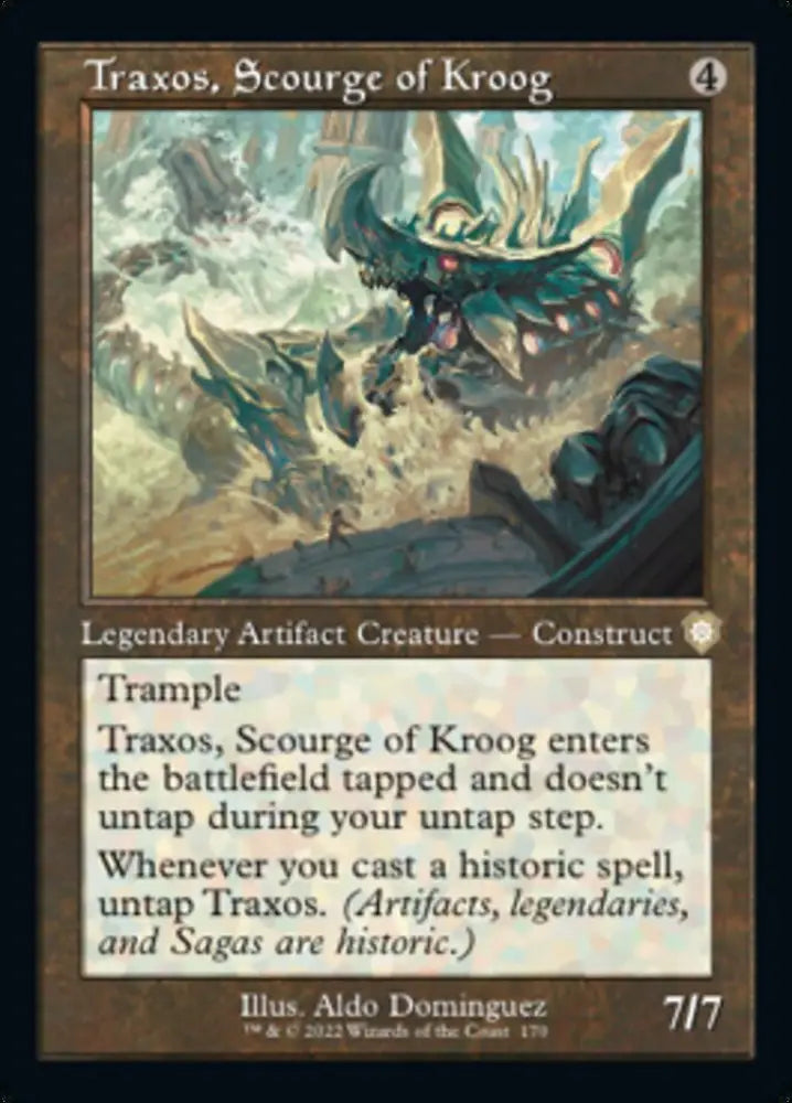 Traxos Scourge of Kroog (Retro) [The Brothers’ War Commander] - MTG Single