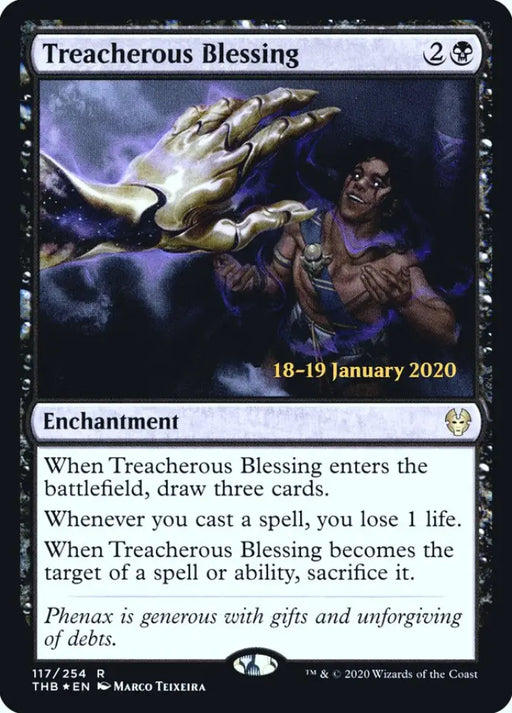 Treacherous Blessing [Theros Beyond Death Prerelease Promos] - MTG Single