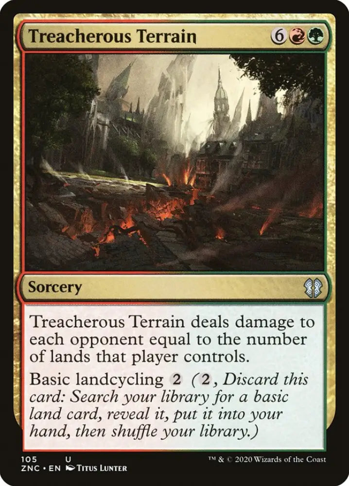 Treacherous Terrain [Zendikar Rising Commander] - MTG Single