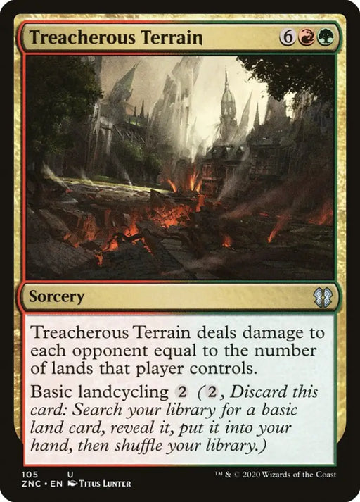 Treacherous Terrain [Zendikar Rising Commander] - MTG Single