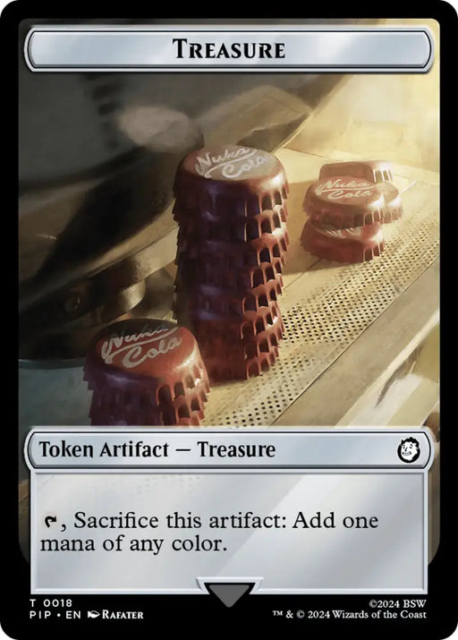 Treasure (0018) // Energy Reserve Double-Sided Token [Fallout Tokens] - MTG Single