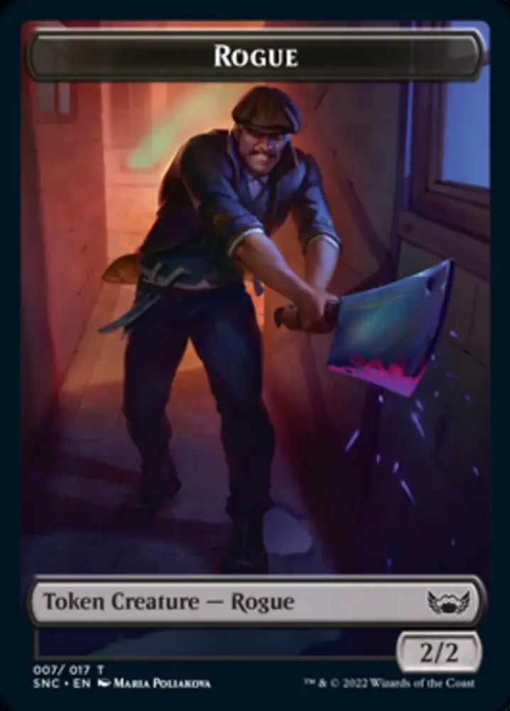 Treasure (013) // Rogue Double-Sided Token [Streets of New Capenna Tokens] - MTG Single