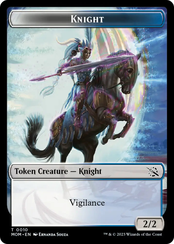 Treasure (21) // Knight Double-Sided Token [March of the Machine Tokens] - MTG Single