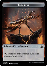 Treasure (21) // Knight Double-Sided Token [March of the Machine Tokens] - MTG Single