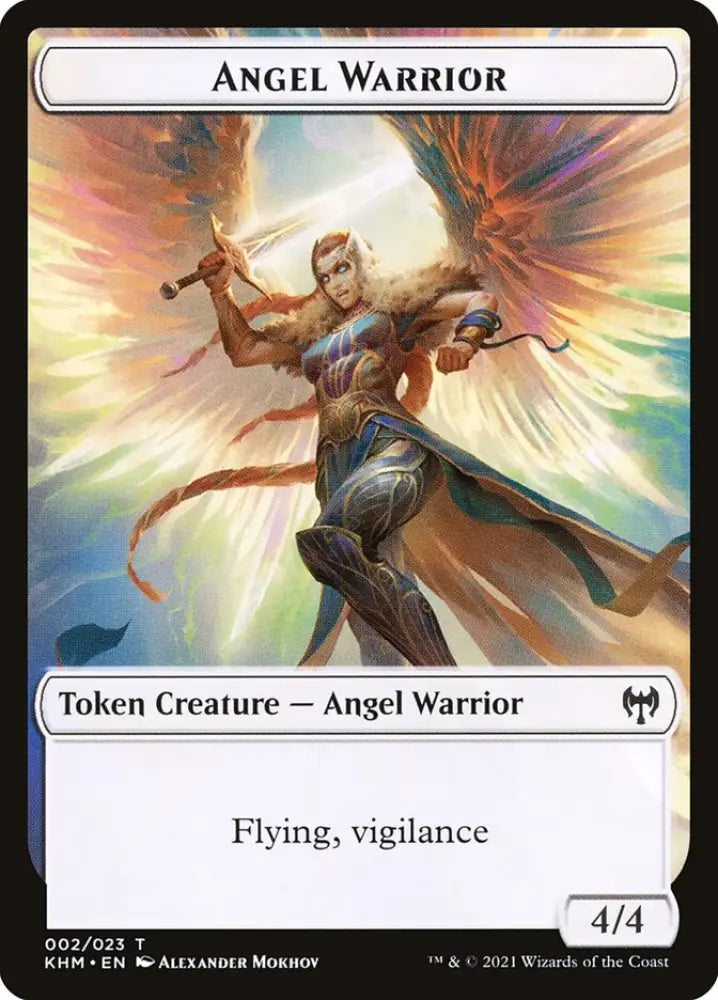 Treasure // Angel Warrior Double-Sided Token [Kaldheim Tokens] - MTG Single