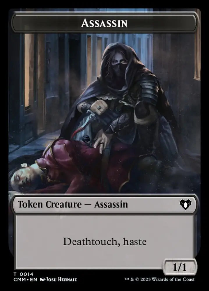 Treasure // Assassin Double-Sided Token [Commander Masters Tokens] - MTG Single