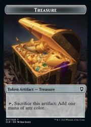 Treasure // Boo Double-Sided Token [Commander Legends: Battle for Baldur’s Gate Tokens] - MTG Single