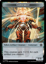 Treasure // Construct Double-Sided Token [Outlaws of Thunder Junction Tokens] - MTG Single