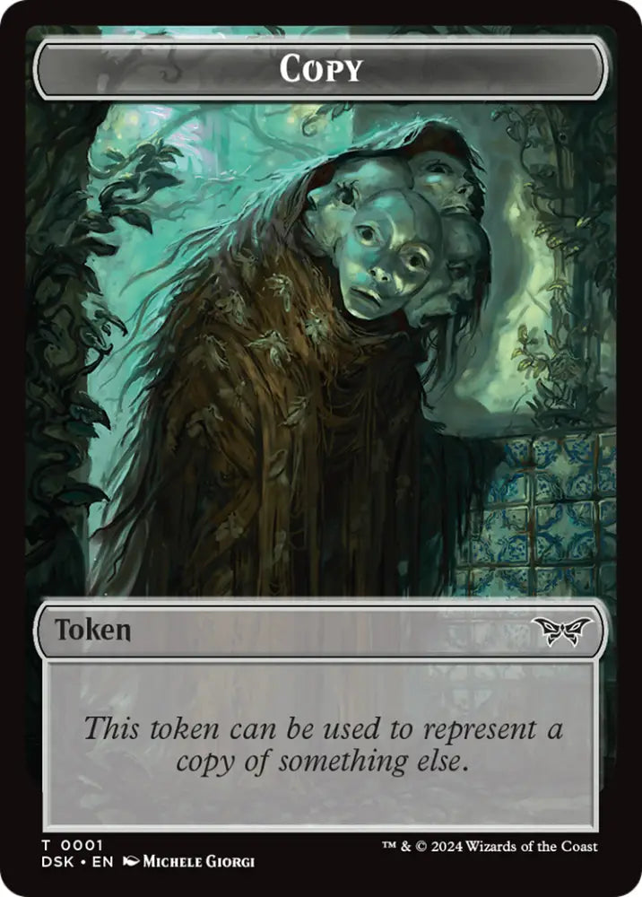 Treasure // Copy Double-Sided Token [Duskmourn: House of Horror Tokens] - MTG Single