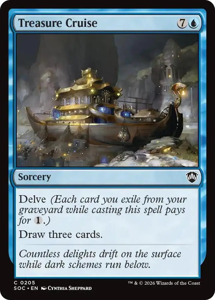 Treasure Cruise (205) [Secrets of Strixhaven Commander]