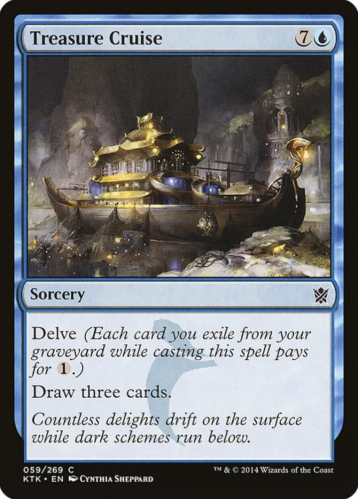 Treasure Cruise [Khans of Tarkir] - MTG Single