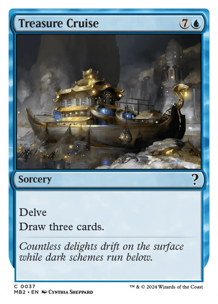 Treasure Cruise (White Border) [Mystery Booster 2] - MTG Single