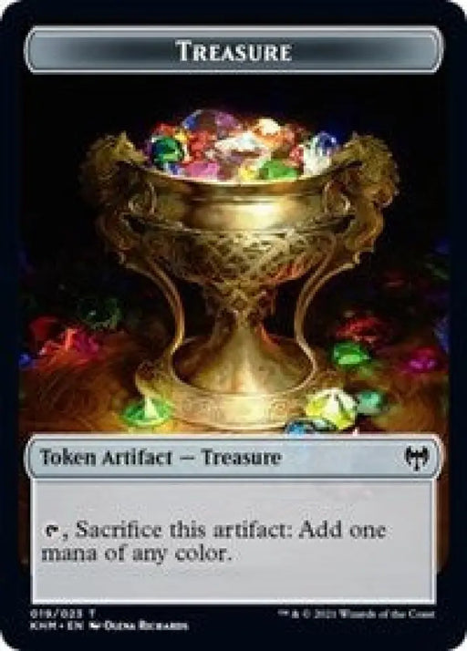 Treasure // Dragon Double-Sided Token [Kaldheim Tokens] - MTG Single