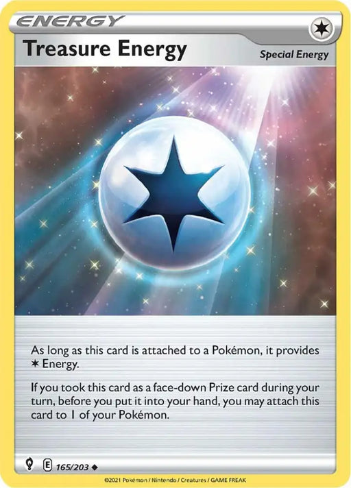Treasure Energy (165/203) [Sword & Shield: Evolving Skies] - Pokemon Single