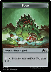 Treasure // Food (0011) Double-Sided Token [Wilds of Eldraine Tokens] - MTG Single