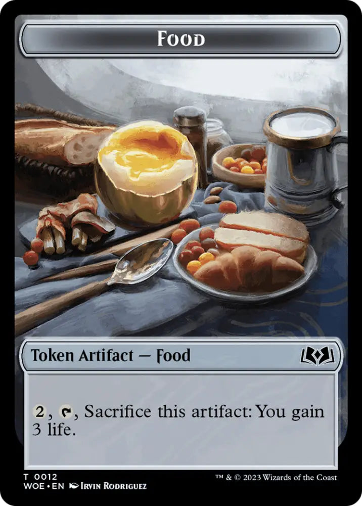 Treasure // Food (0012) Double-Sided Token [Wilds of Eldraine Tokens] - MTG Single