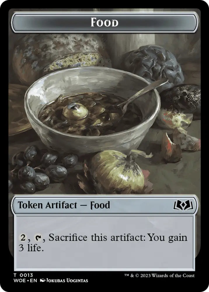 Treasure // Food (0013) Double-Sided Token [Wilds of Eldraine Tokens] - MTG Single