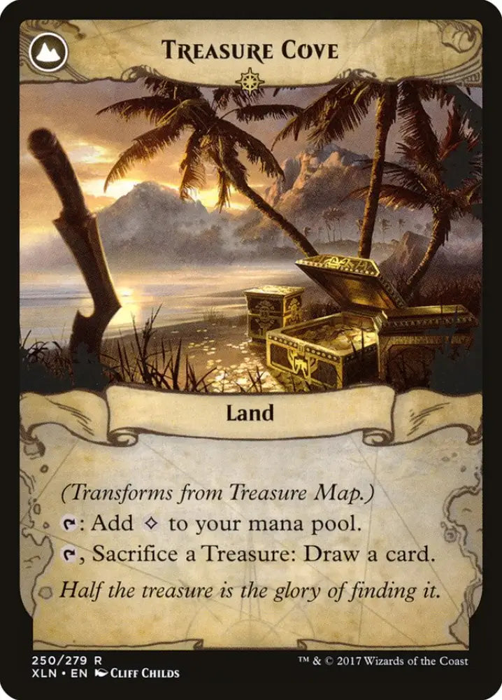 Treasure Map // Treasure Cove [Ixalan] - MTG Single