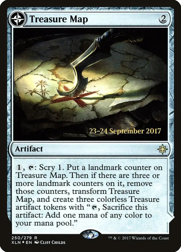 Treasure Map // Treasure Cove [Ixalan Prerelease Promos] - MTG Single